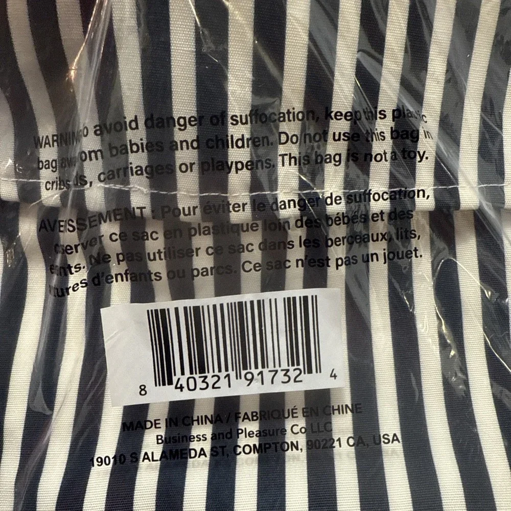 New Business & Pleasure Co. Lauren's Navy Stripe Apron‎ FFF Fall 2025